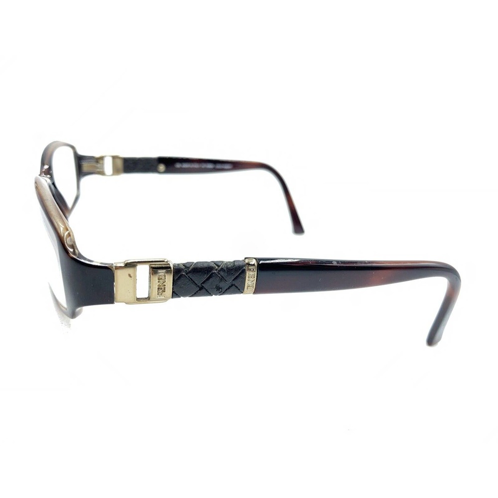 Fendi Cold Insert Brown Tortoise Rectangle Eyegla… - image 7